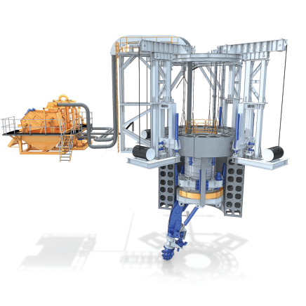Vertical shaft sinking machine