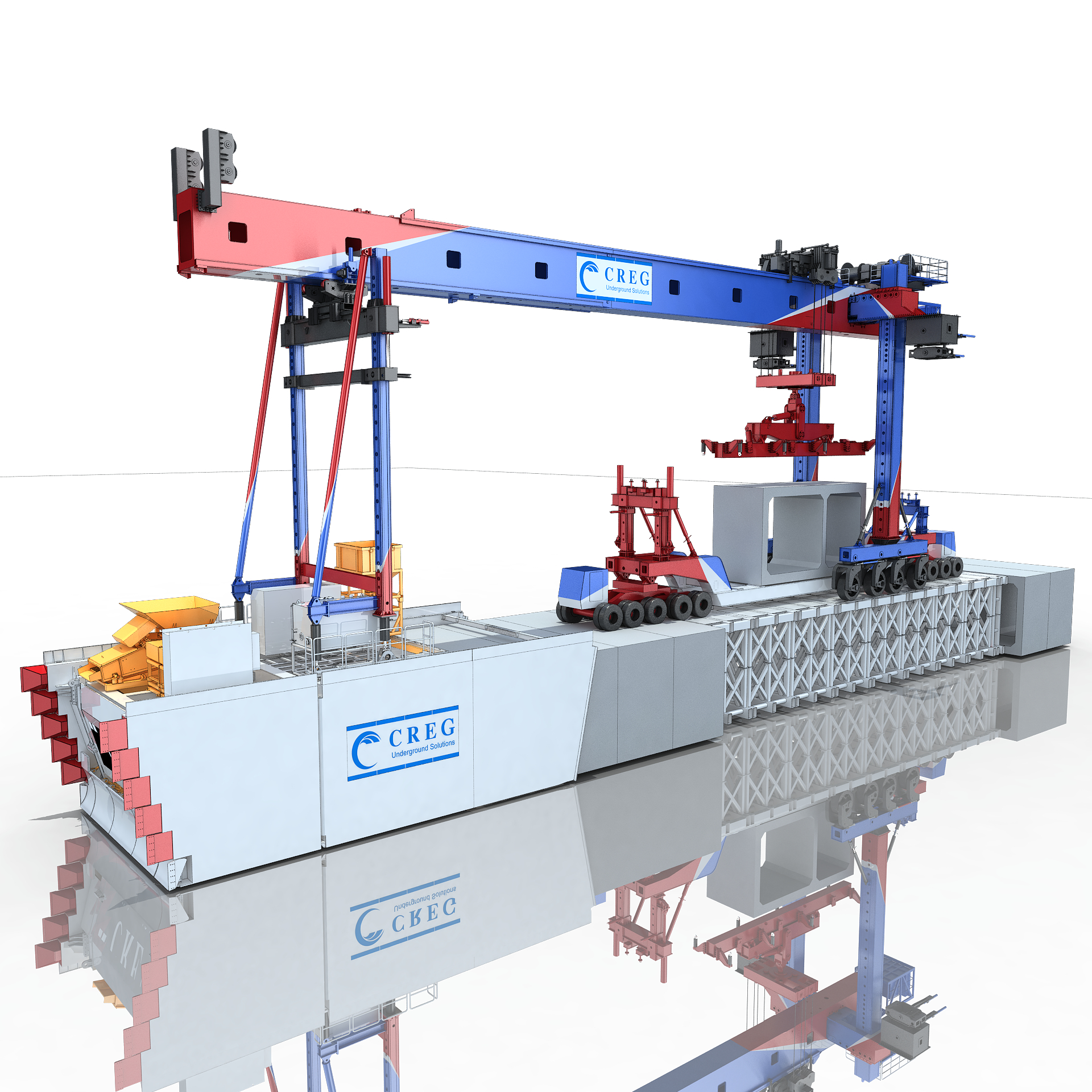 U-shaped shield Pipe Erecting Machine