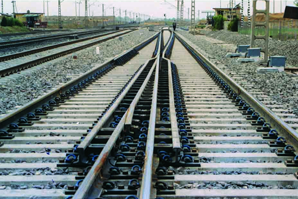 时速250公里38号可动心轨高速道岔