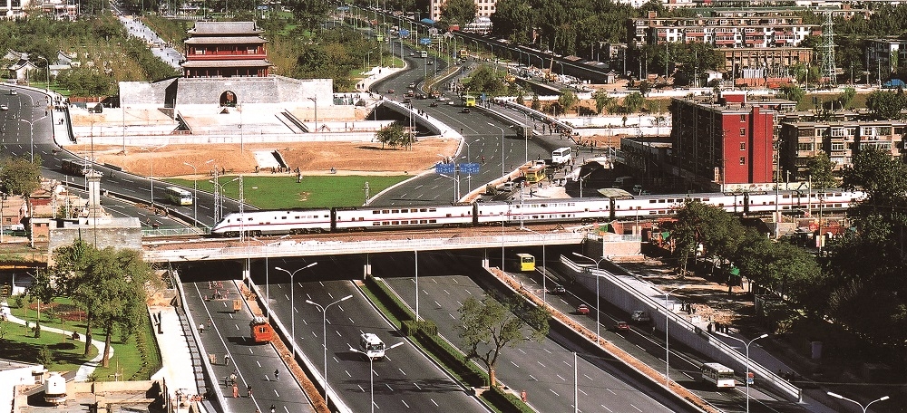 Highway-Rail Overpass of the South Axis of Beijing