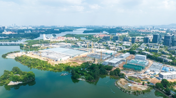 东莞松山湖水厂一期工程项目航拍-谢农摄影_副本