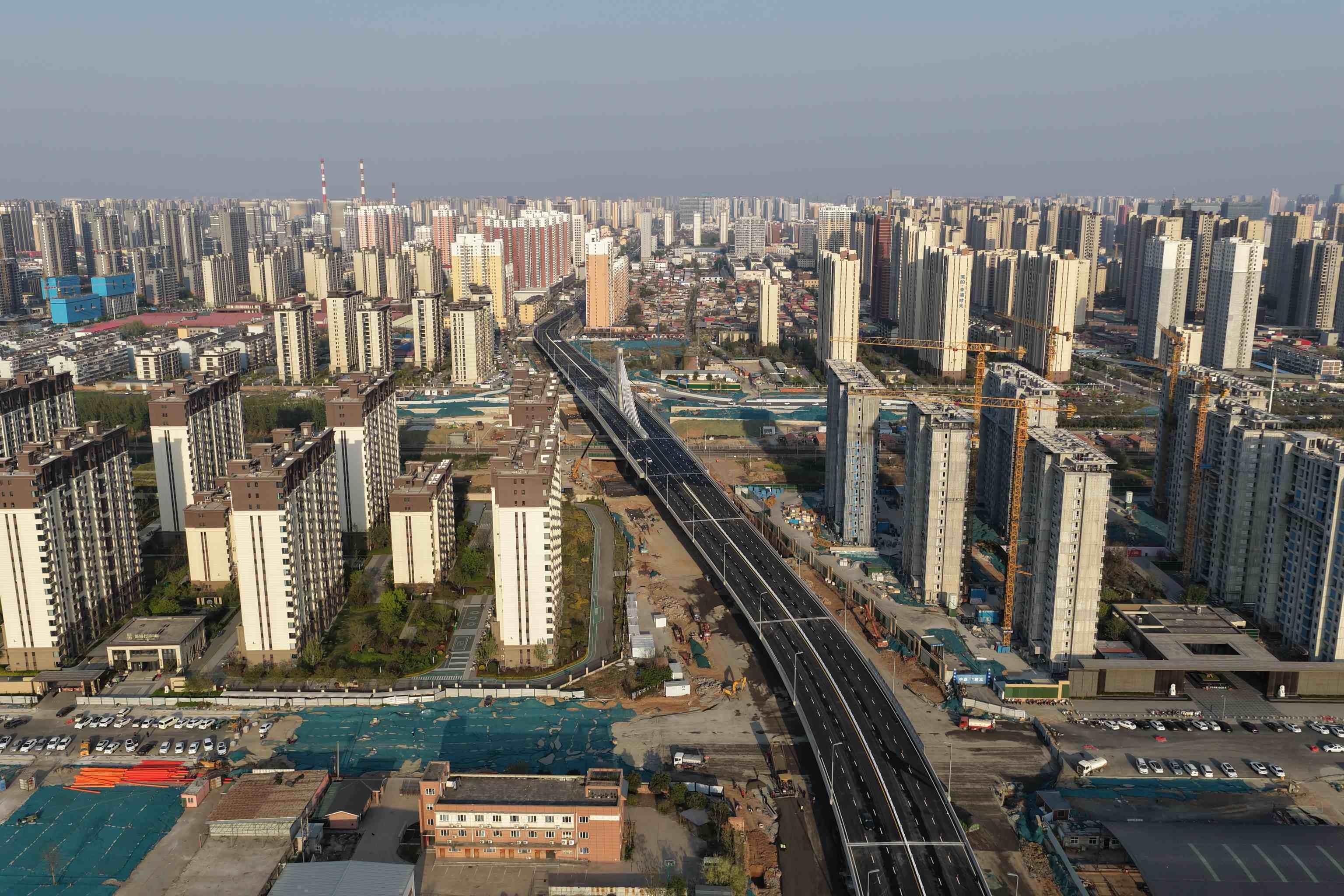 邯郸北仓路跨京广铁路立交桥通车