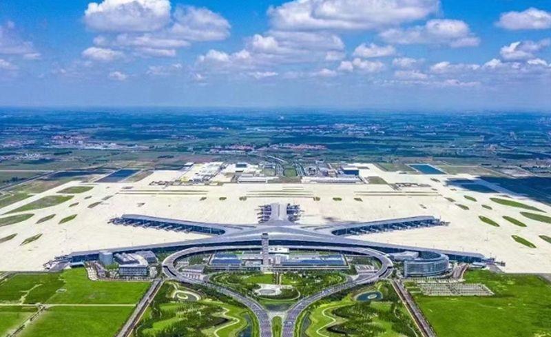 青岛胶东国际机场航拍图（王春雷摄）