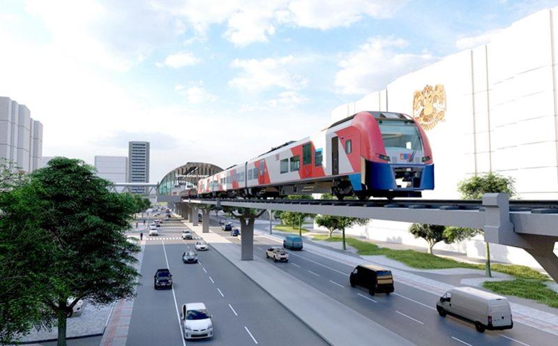 蒙古乌兰巴托城市轻轨1号线效果图 蒙古乌兰巴托城市轻轨1号线效果图