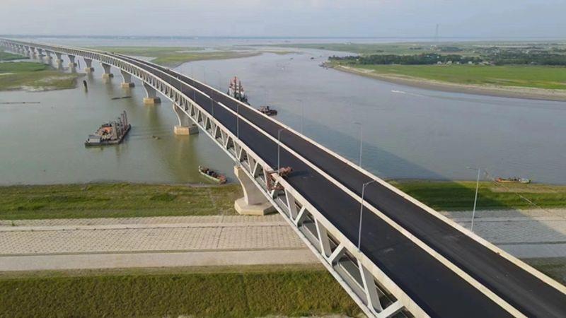 图为孟加拉帕德玛大桥通车 图为孟加拉帕德玛大桥通车