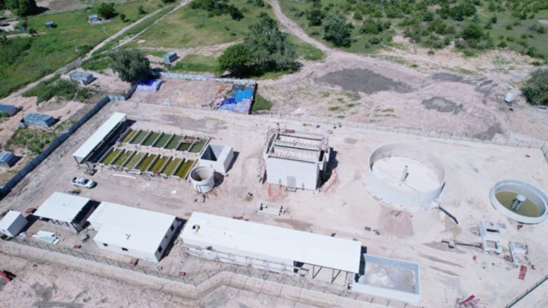 图为中国中铁四局承建的库内内省翁吉瓦市新城配套新建供水系统与污水处理厂项目（建设中）