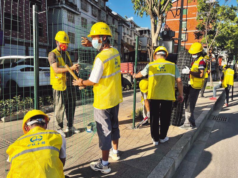 中铁十局突击支援队现场工作照