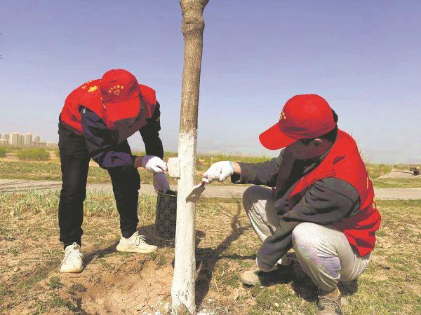 中铁九局七公司联合高陵区耿镇街办开展“植树节”活动