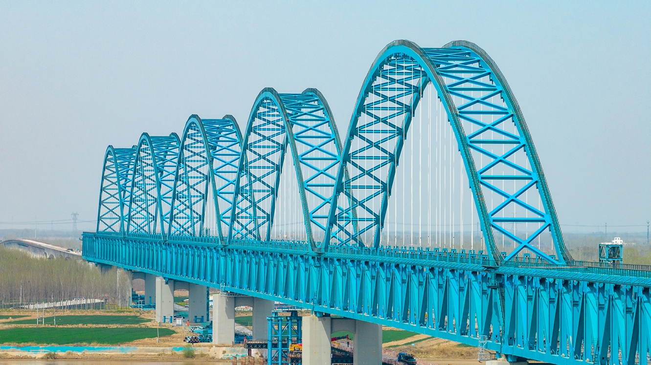 Xiong’an-Shangqiu High-Speed Railway Yellow River Grand Bridge Fully Connected